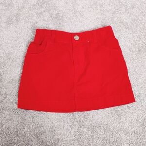 Old Navy Girl's Corduroy Skirt in Red Size 2T Christmas Holidays 100% Cotton